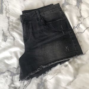 Calvin Klein black jean short shorts